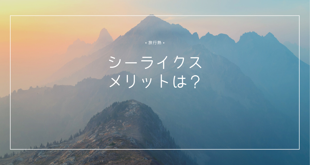 シーライクスのメリットは？